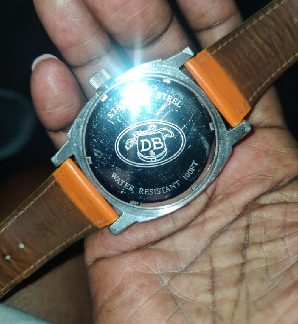 Dooney & Bourke Men’s Blue & Orange Casual Watch Working Battery Good Condition - Picture 5 of 10